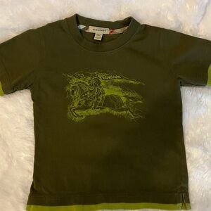 Burberry Olive Graphic Tee for Kids